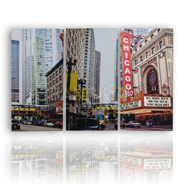 กรอบลอยภาพตึกชิคาโก